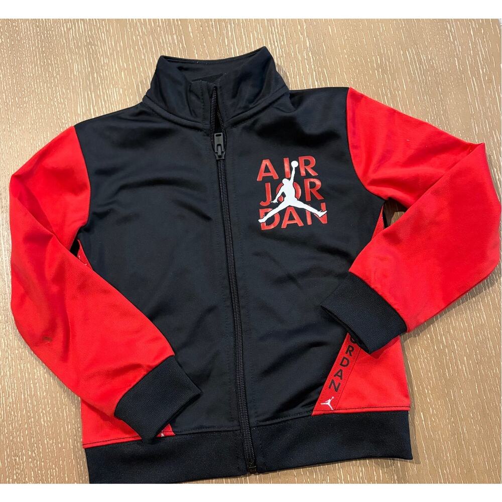 Air Jordan Toddler Kids 3T 2-3Y White Jumpman Logo‎ Track Jacket Basketball